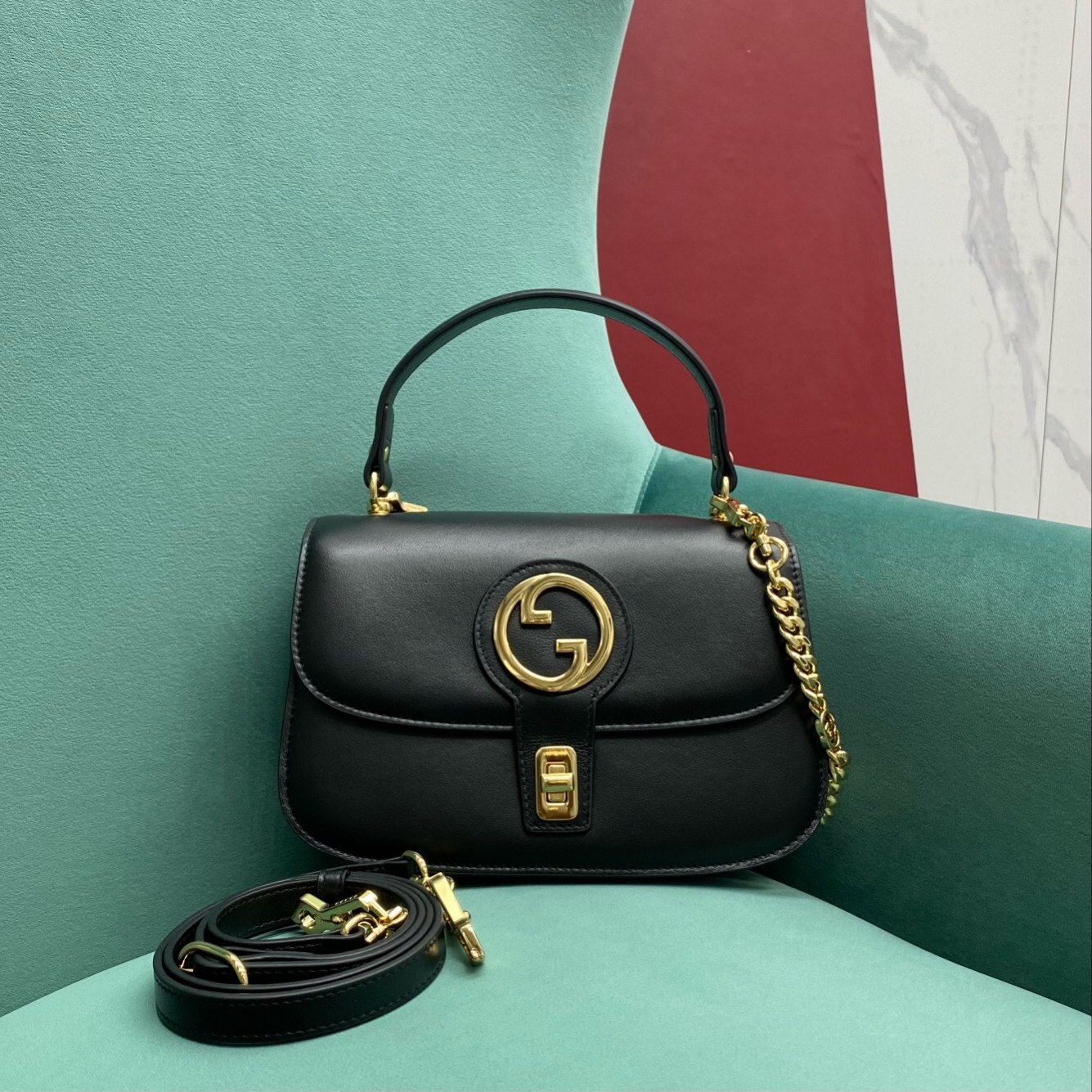 Gucci Blondie Top-Handle Bag BLACK