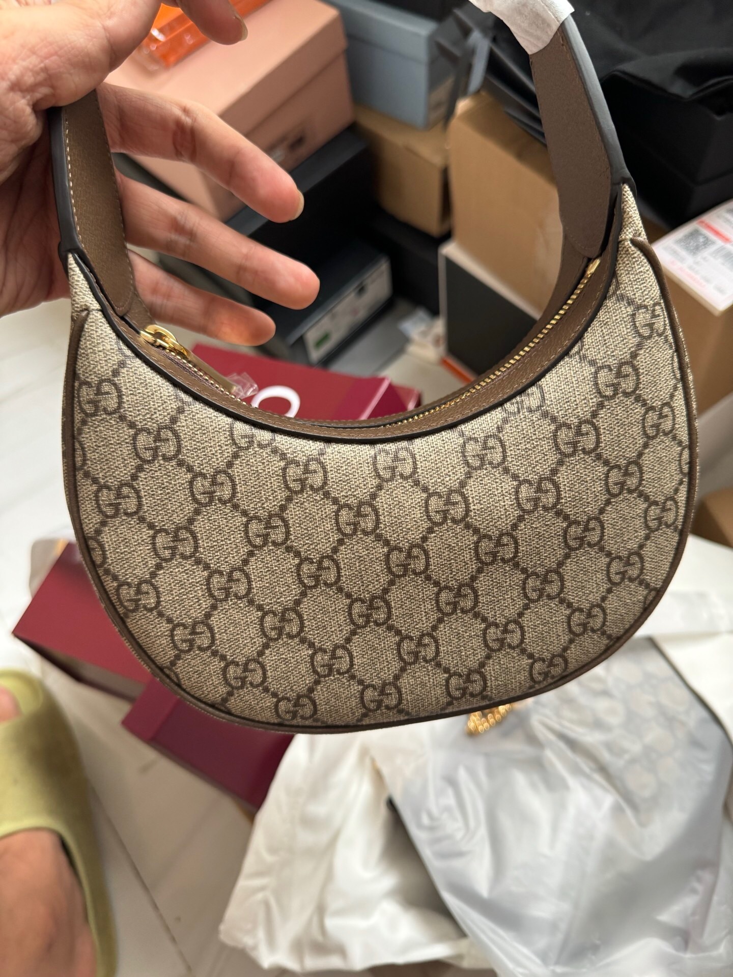 Gucci Ophidia GG super mini shoulder bag women