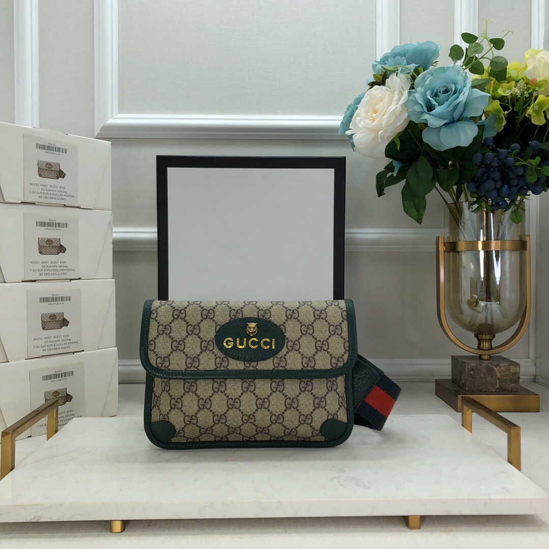 Gucci GG Supreme Web Neo Vintage Belt Bag
