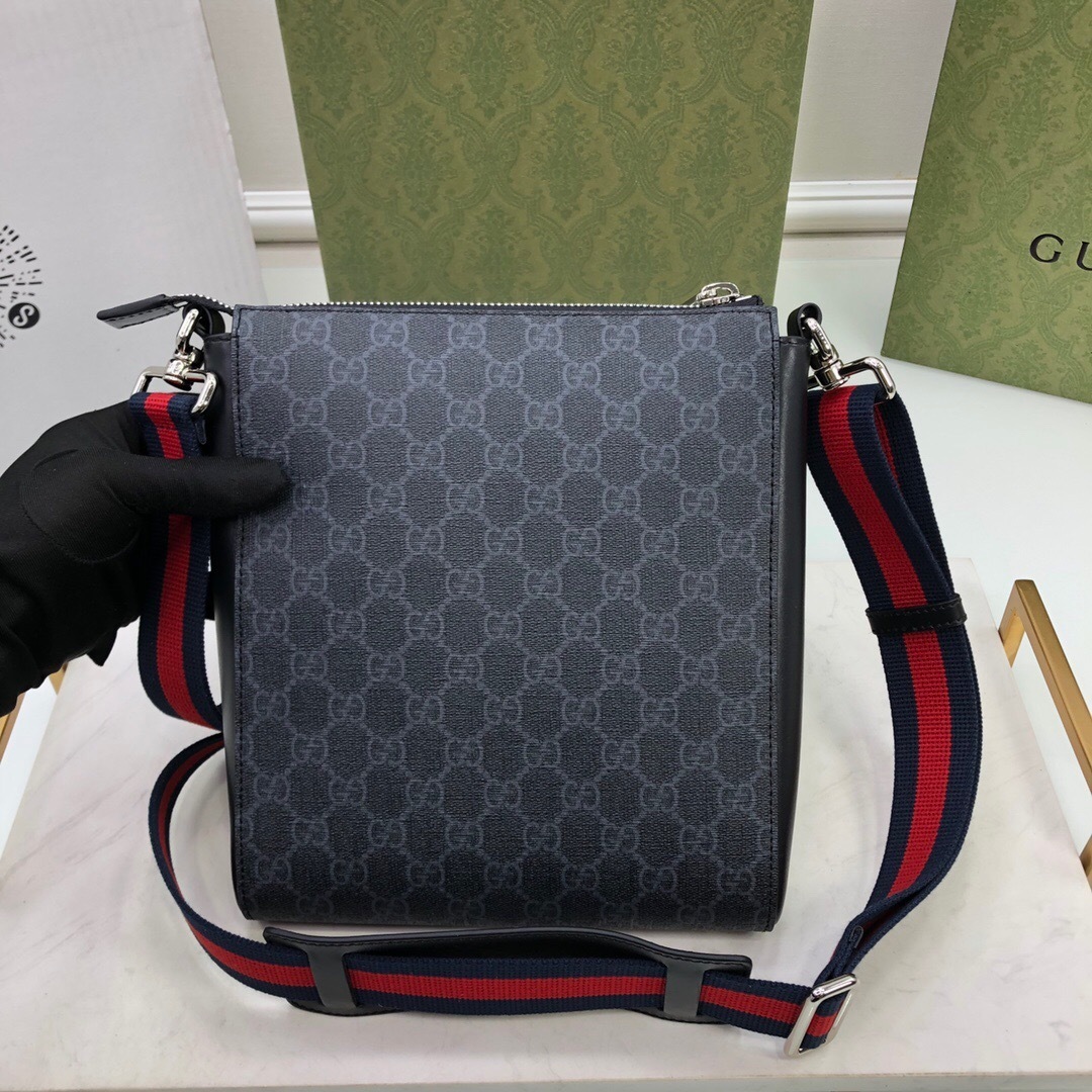 Gucci Supreme Small Black Messenger Bag