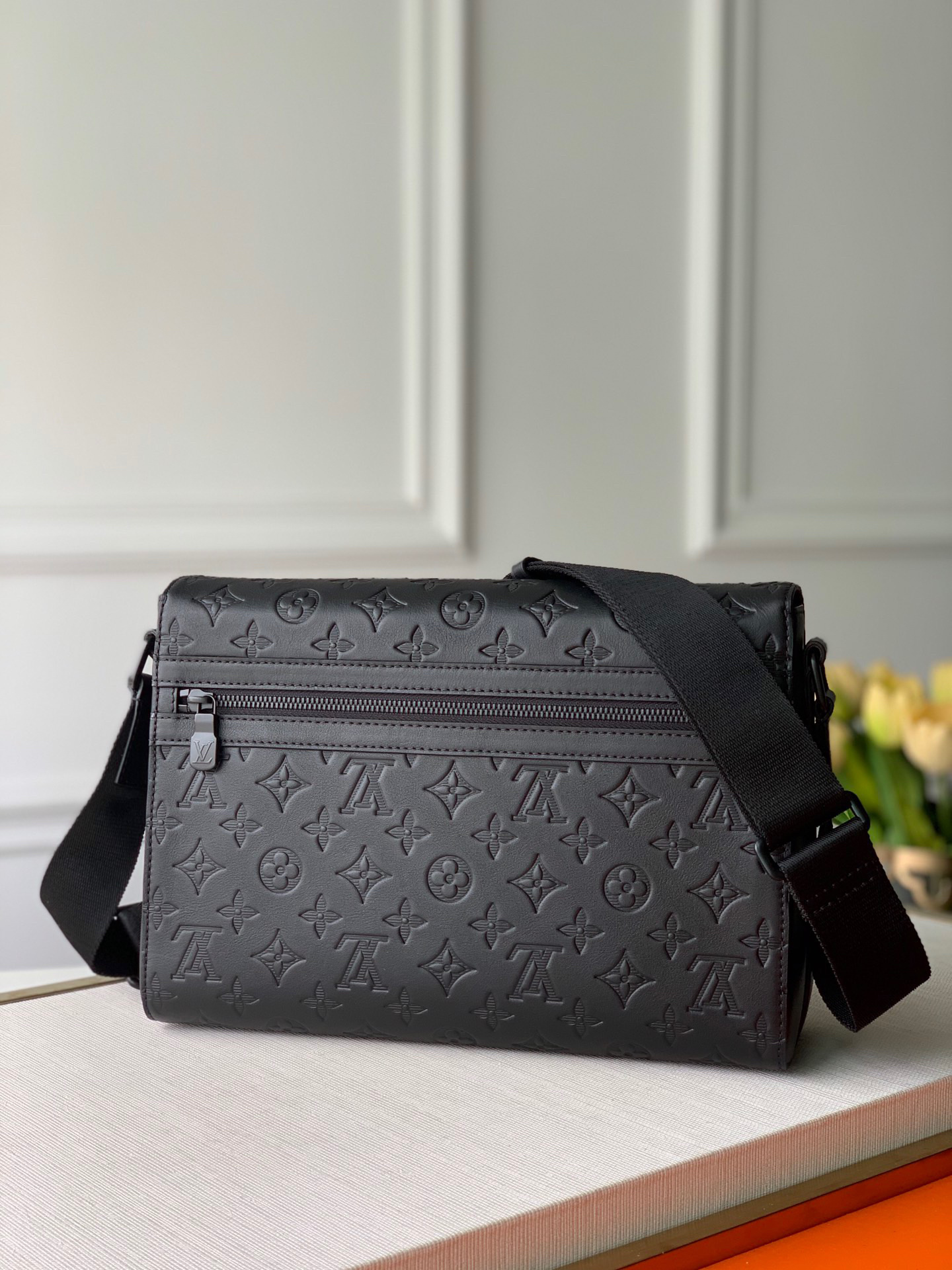 LV Black Monogram Shadow Sprinter Messenger bag