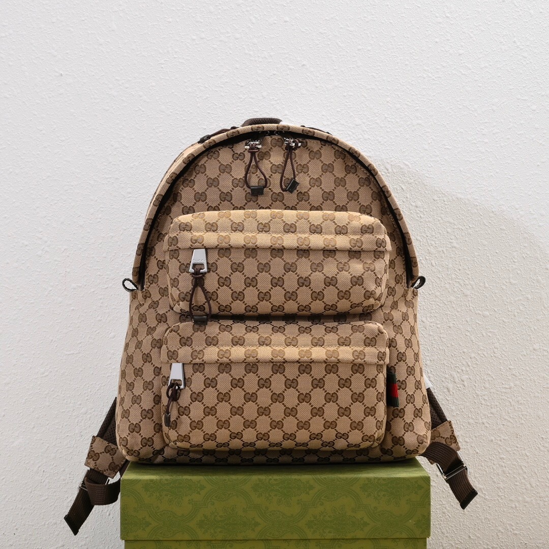 Gucci Medium GG canvas backpack