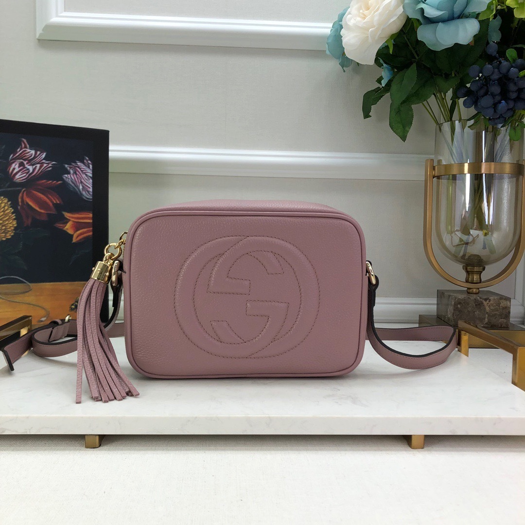 Gucci Soho Disco Bag in a blush or dark cipria color