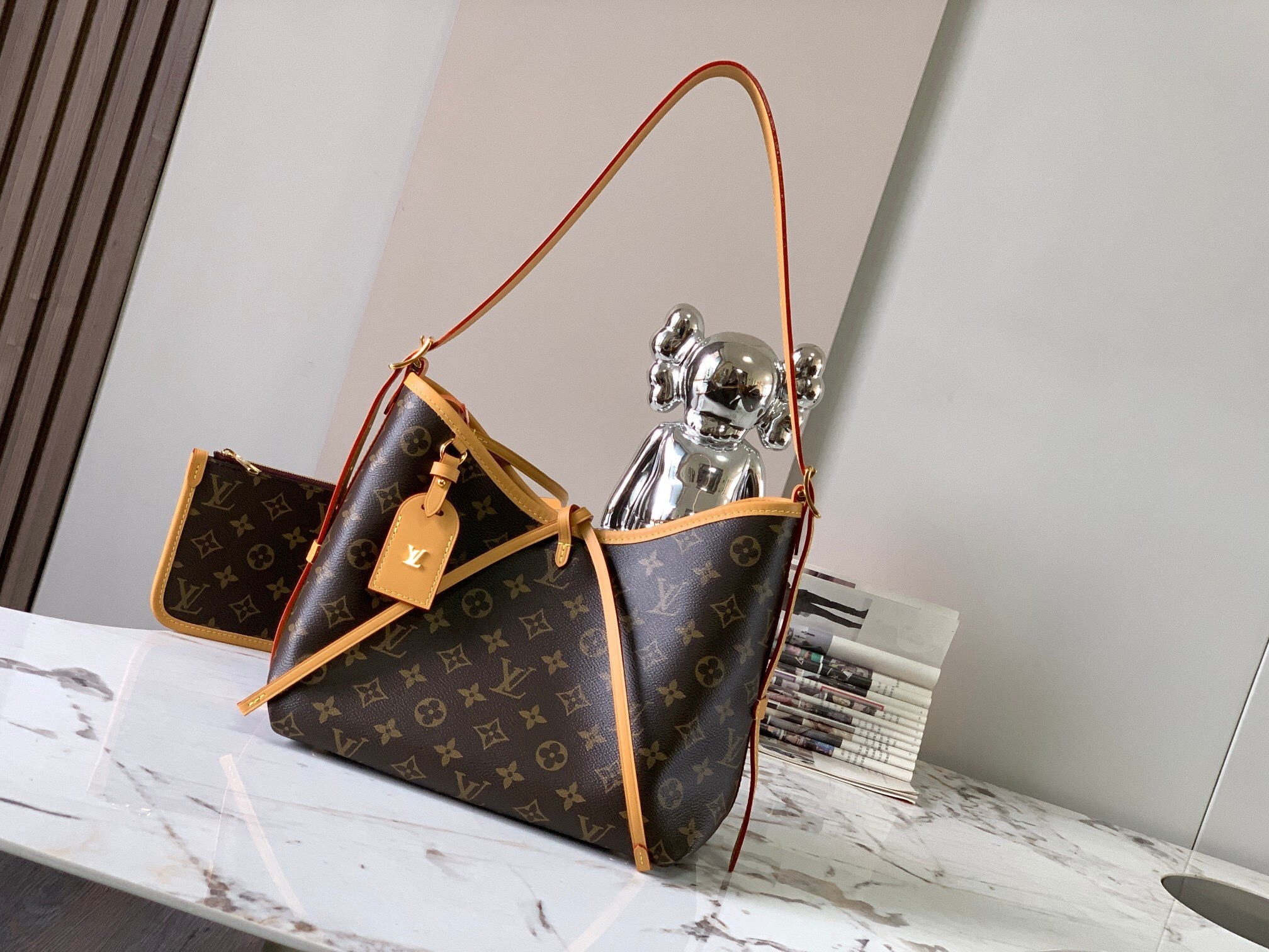 LV CarryAll PM Monogram handbag.