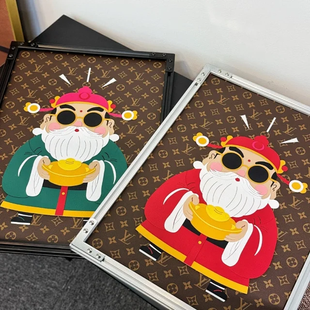 LV God of Wealth and Blessings Art