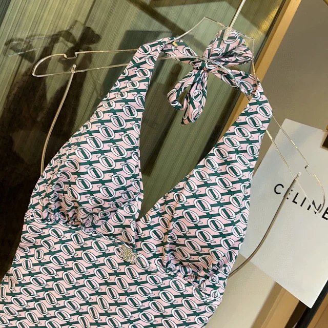 Celine's new one-piece swimsuit bikini