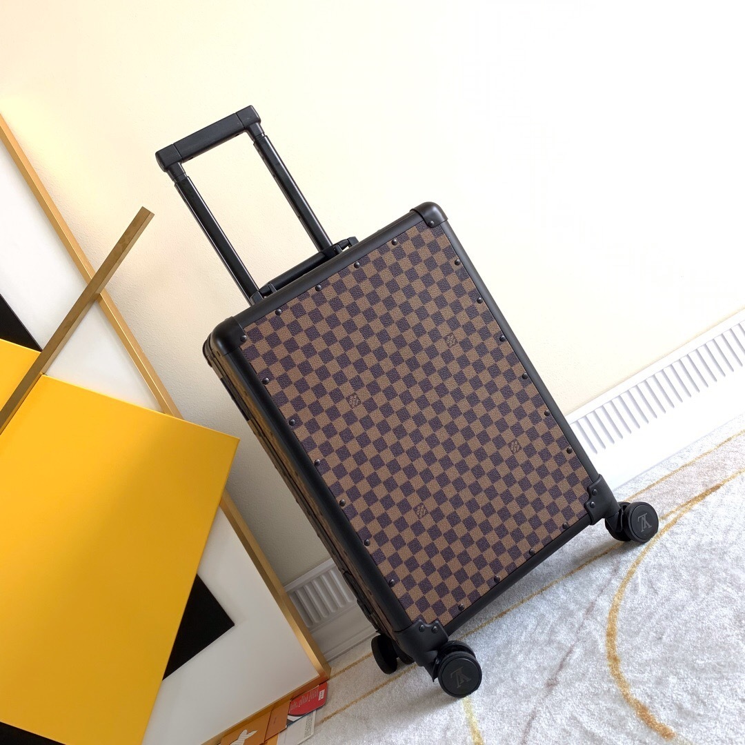 LV Horizon brown checkered travel bag