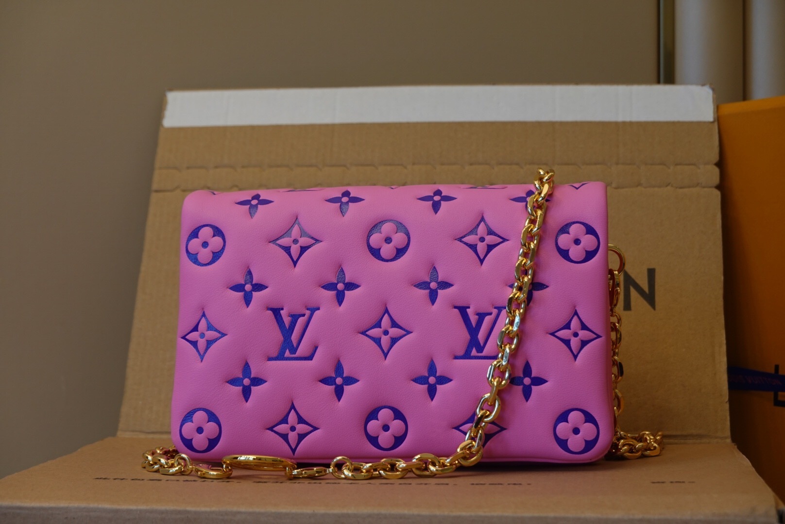 LV pochette cussin Pink bag