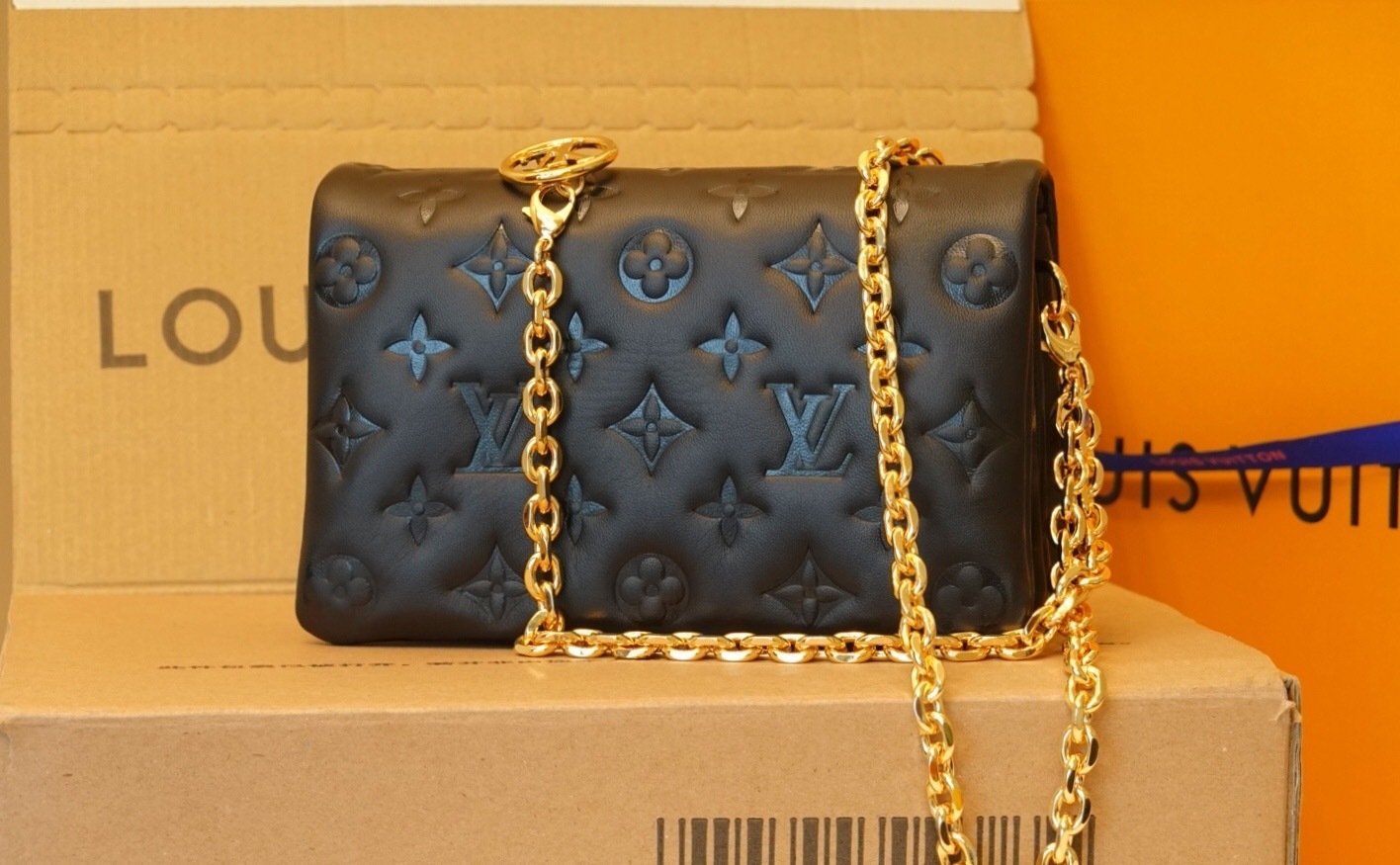 LV Pochette Coussin PM bag black