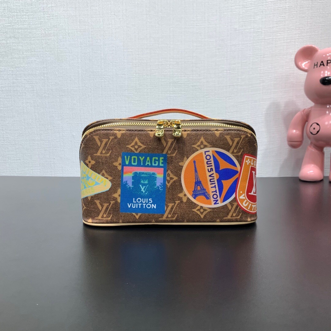 LV Toiletry Bag 2 compartments in Monogram coated canvas