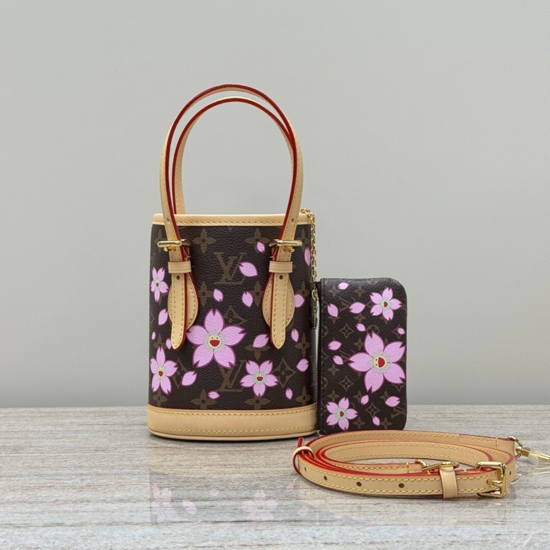 LV x nano bucket monogram bag