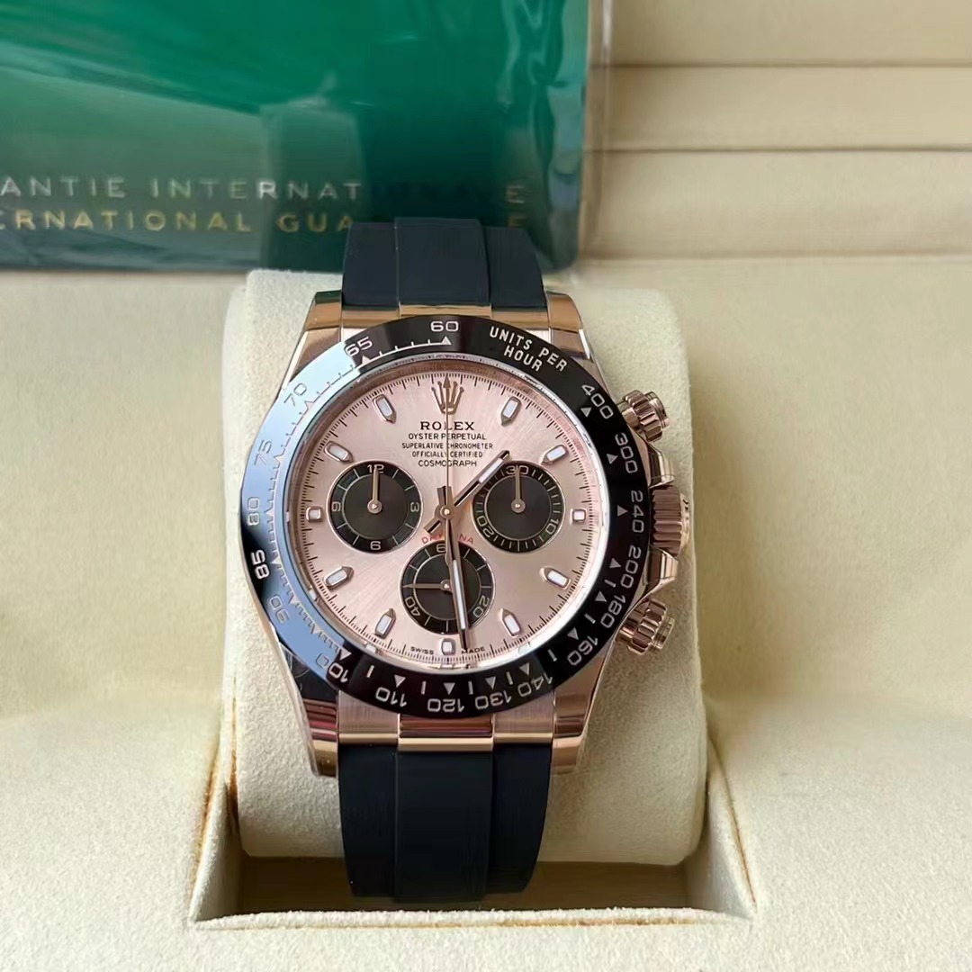 ROLDYT0352C - Daytona 116515 904L RG/RU Blk/Stk BTF Asia 4130 $828