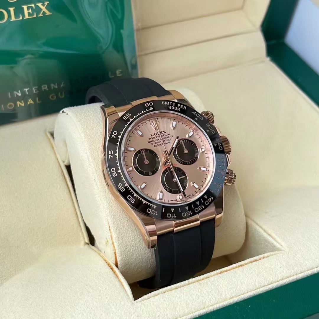 ROLDYT0352C - Daytona 116515 904L RG/RU Blk/Stk BTF Asia 4130 $828