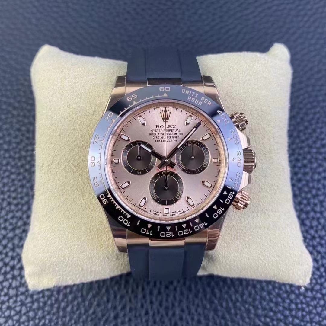 ROLDYT0352C - Daytona 116515 904L RG/RU Blk/Stk BTF Asia 4130 $828