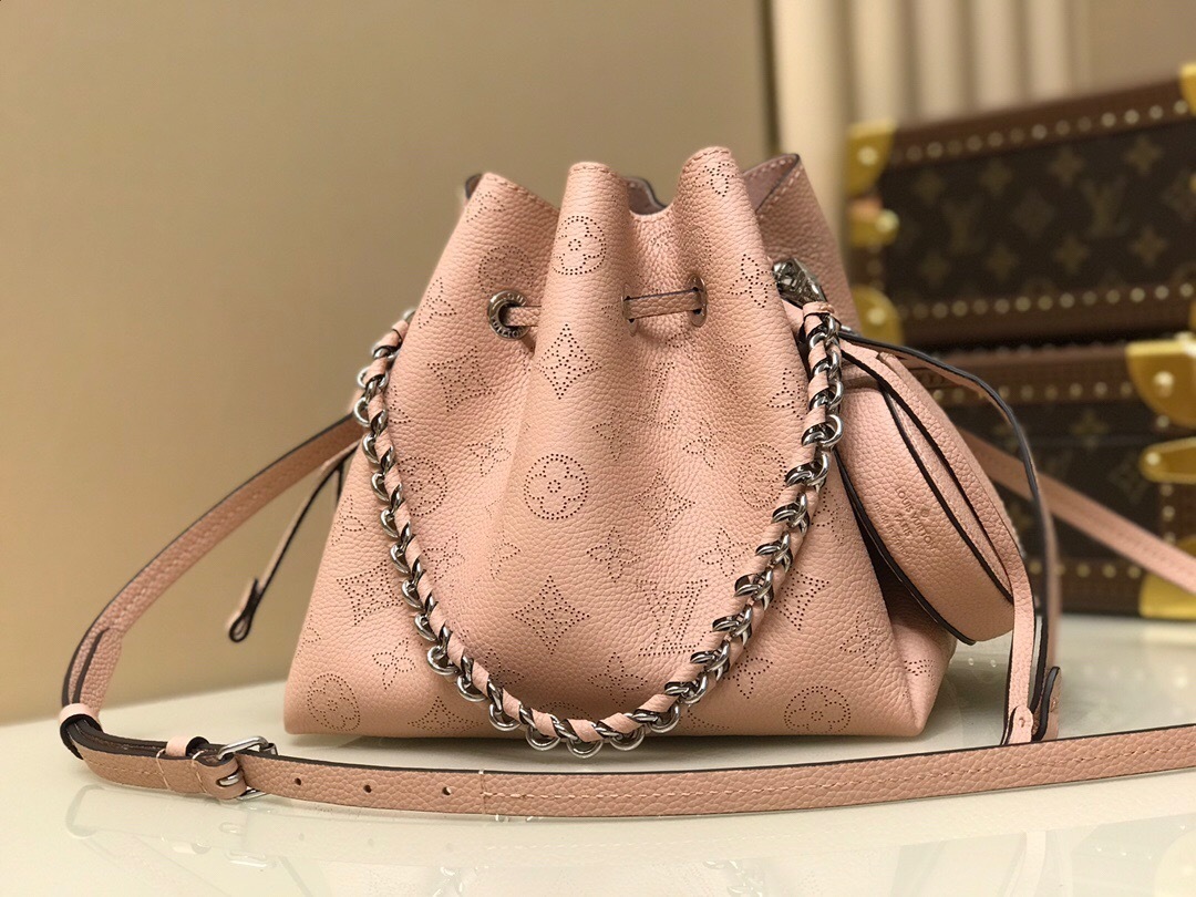 LV Bella bucket bag in Mahina calf leather.