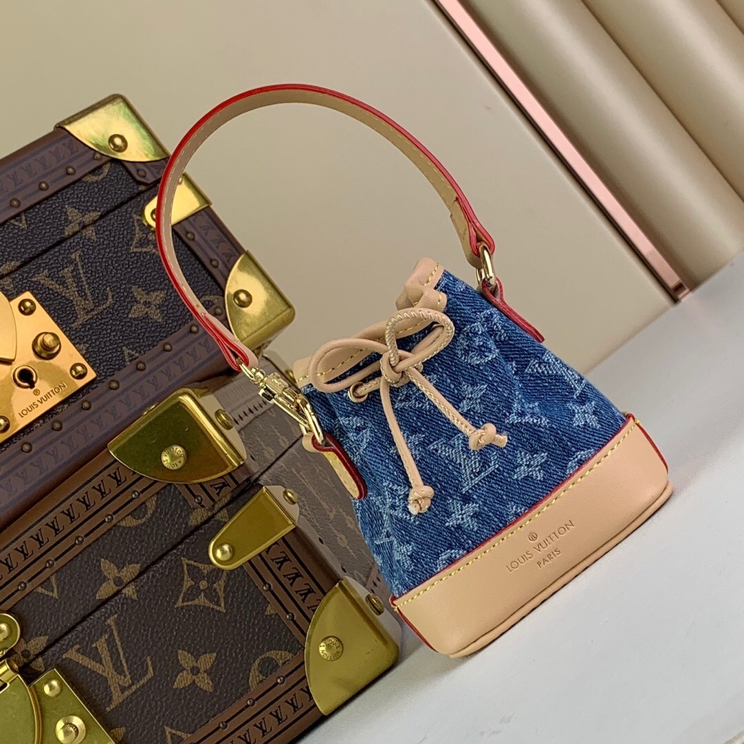 LV Nano Noe Monogram Denim - Wallet