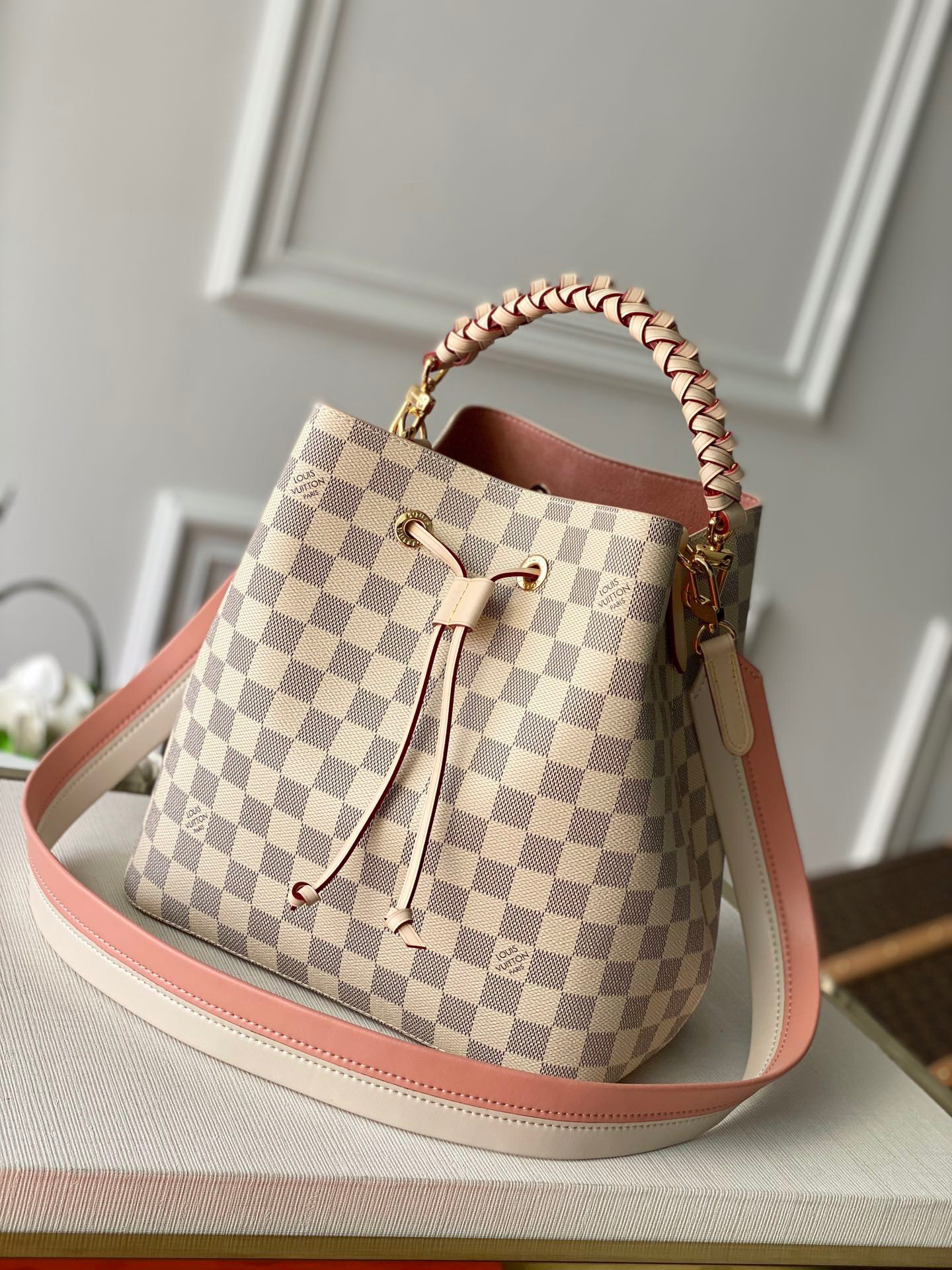 LV N40344 NeoNoe MM Damier Azur Canvas