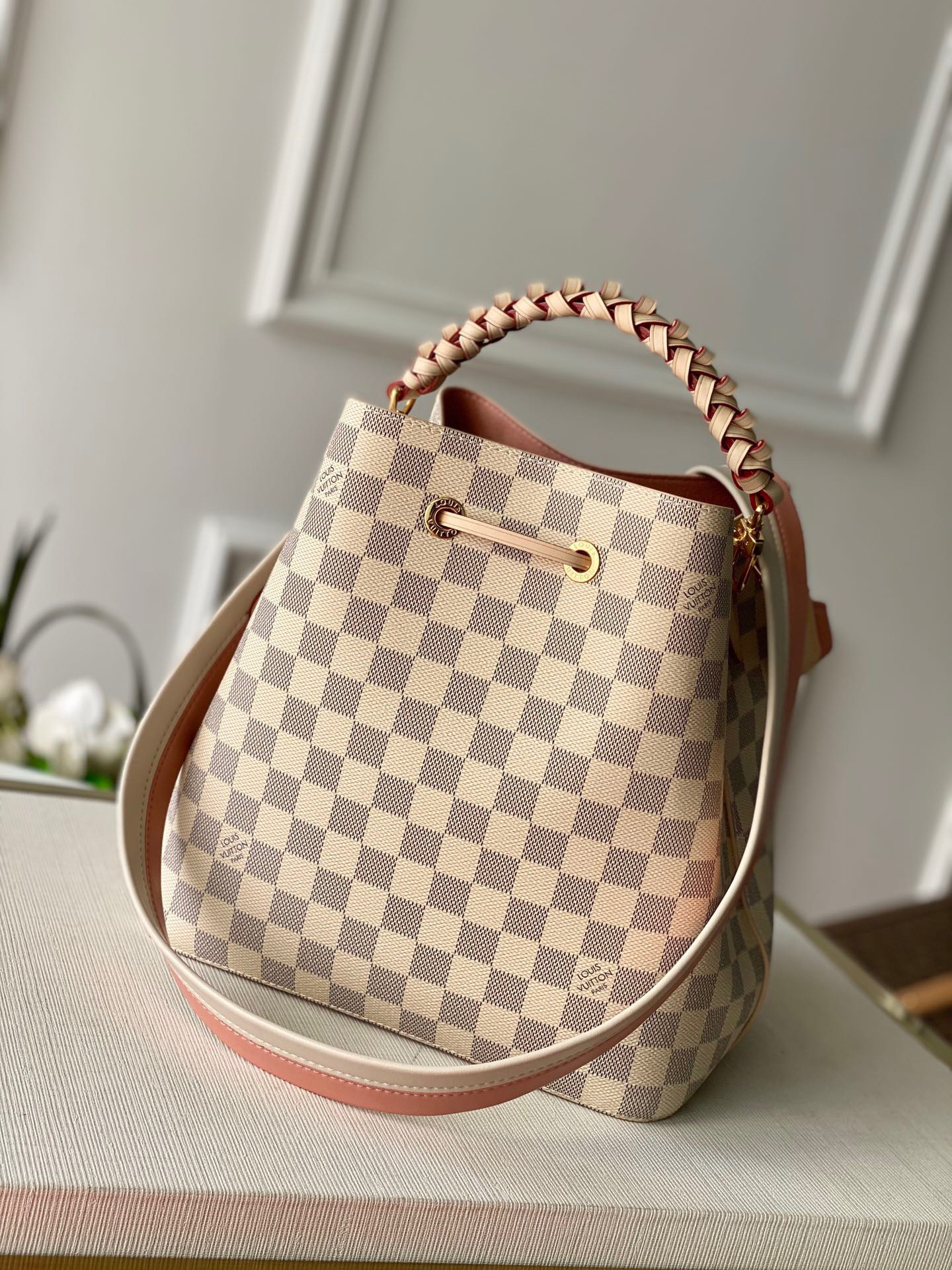 LV N40344 NeoNoe MM Damier Azur Canvas