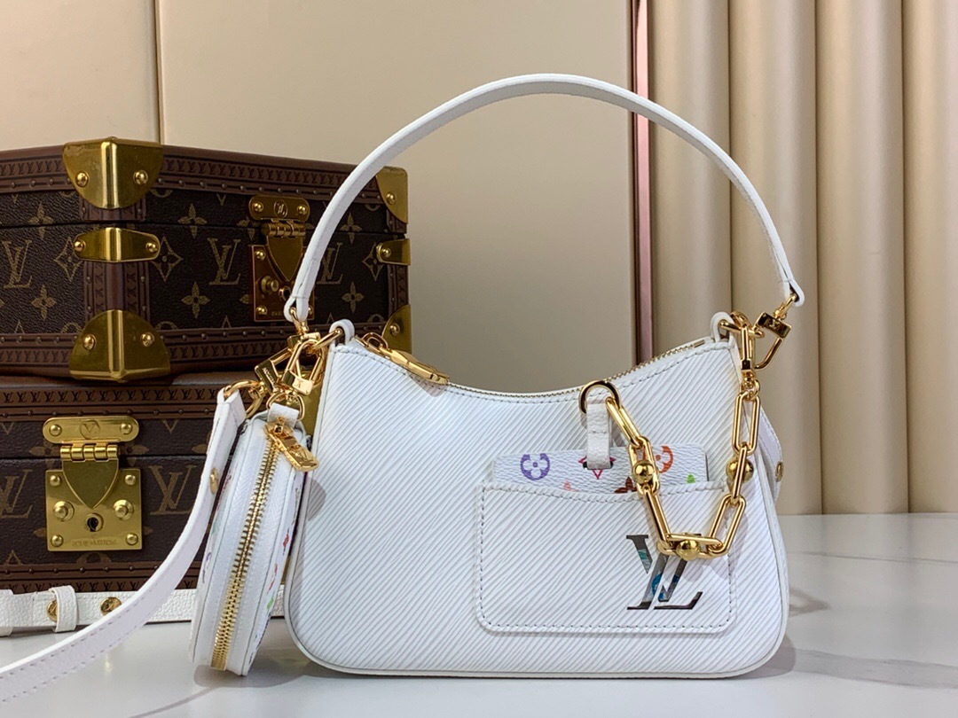 LV Marellini handbag white