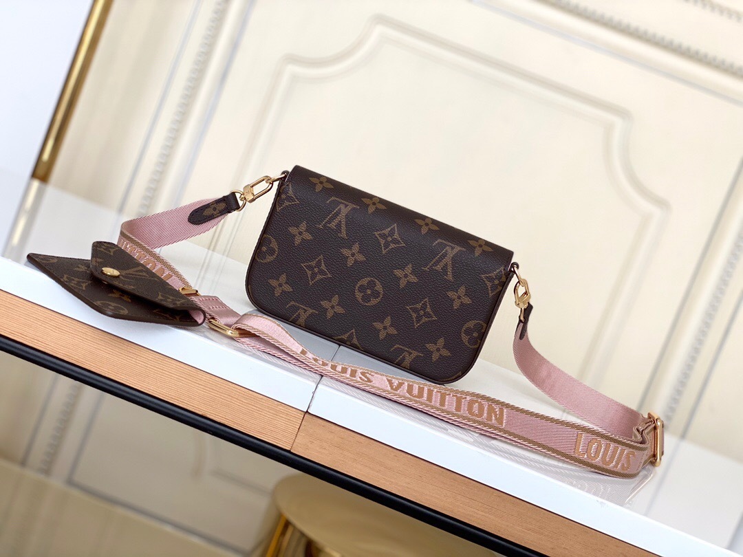 LV Pochette Felicie in Monogram canvas Shoulder Bag
