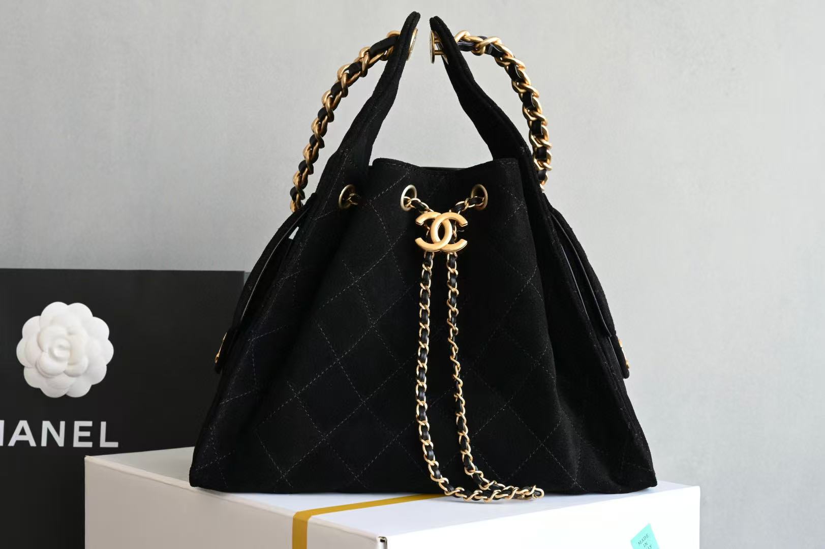 Chanel 25 Hobo Bag suede with gold-tone hardware all colors