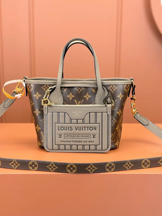 NEVERFULL INSIDE OUT BB handbag Model: M12109 monogram/grey Size: 24x14x9cm