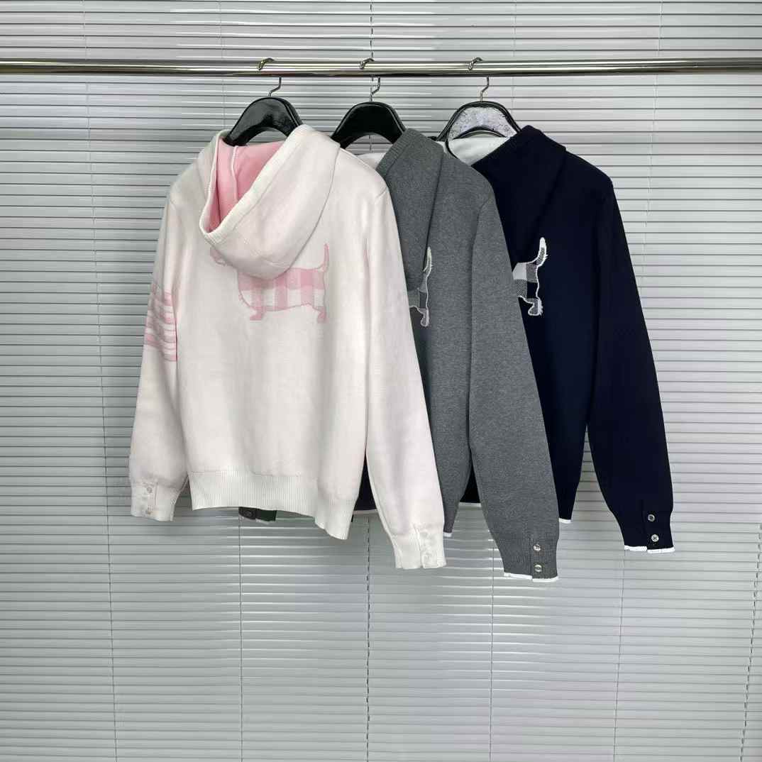 Thom Browne 4-Bar stripe hoodie all colors