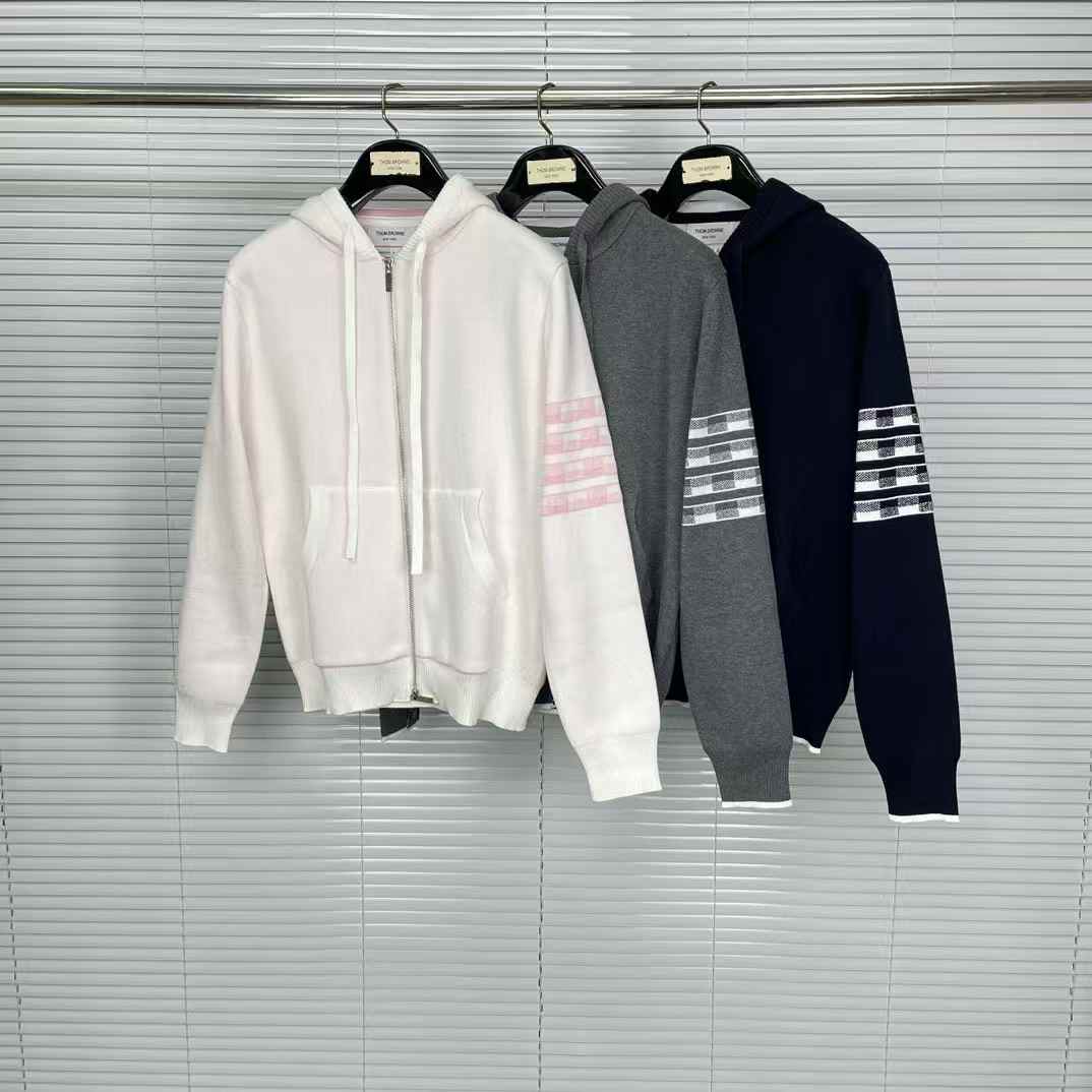 Thom Browne 4-Bar stripe hoodie all colors