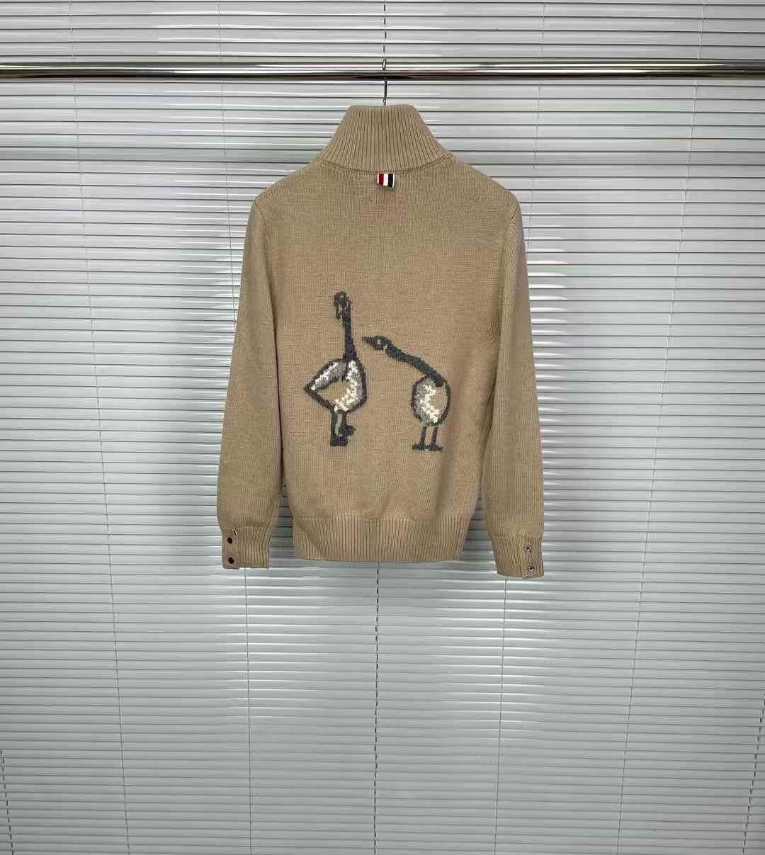 Thom Browne Intarsia half-zip Sweater