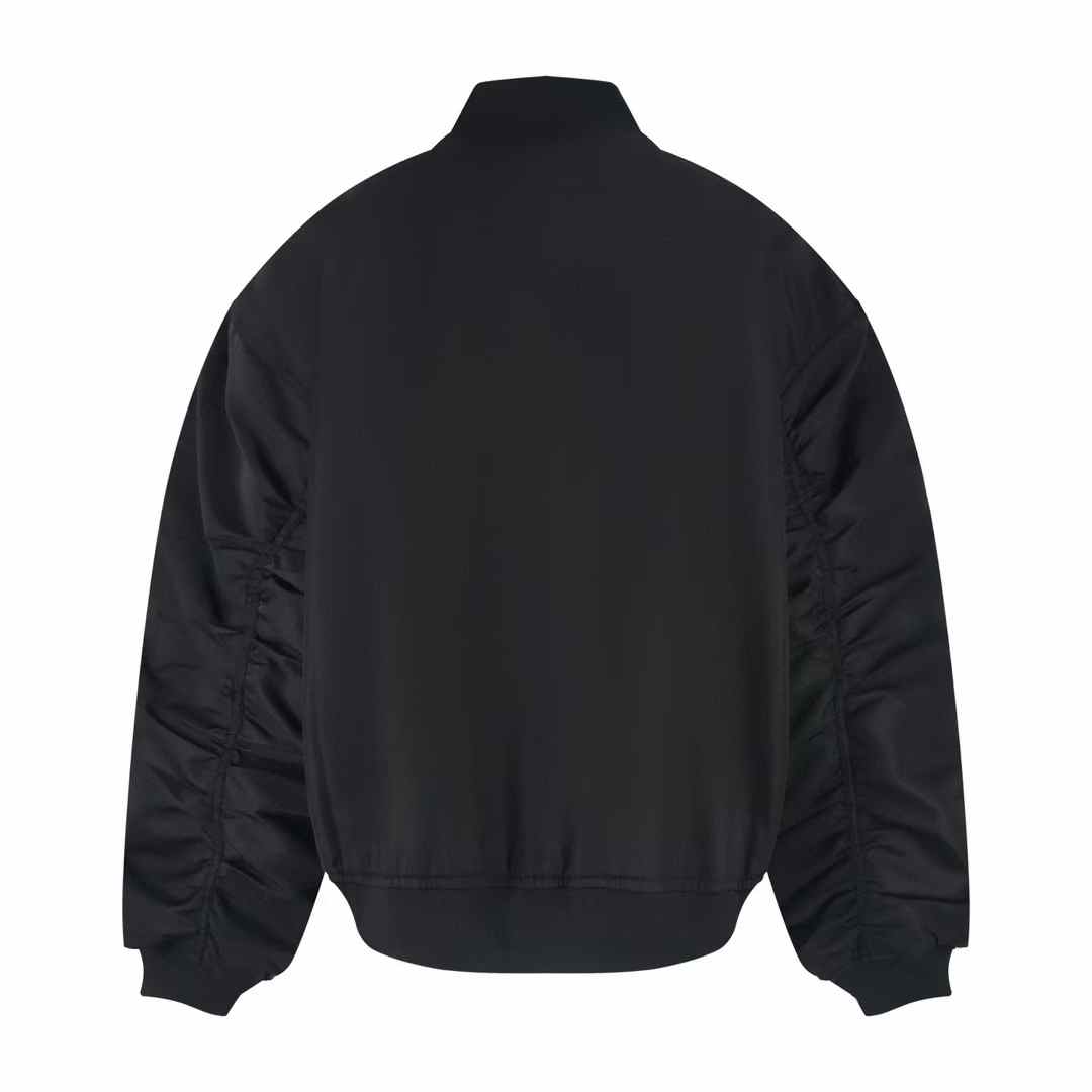 Balenciaga Logo Regular Fit Team Jacket Black Color Men