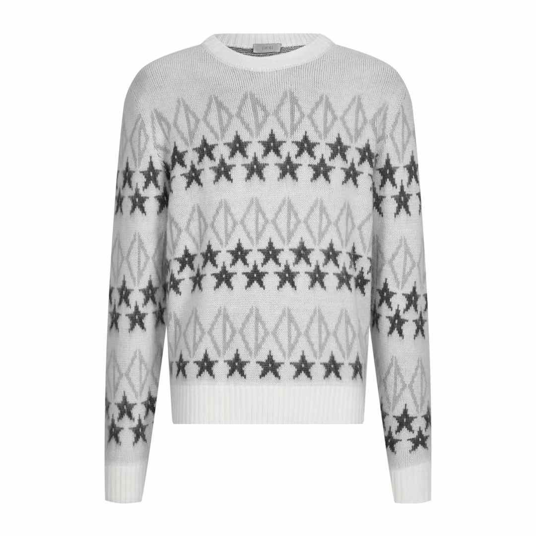 Dior and Peter Doig sweater with an all-over brushed jacquard motif