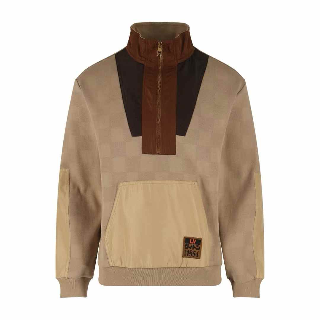 LV Damier Hybrid Half-Zip Workwear Pullover jacket