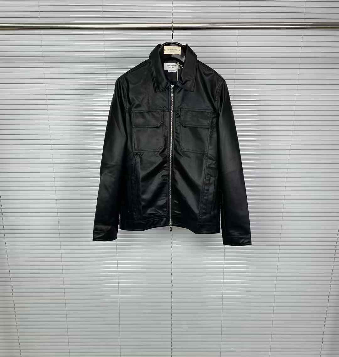 Thom Browne unisex casual logo jacket black
