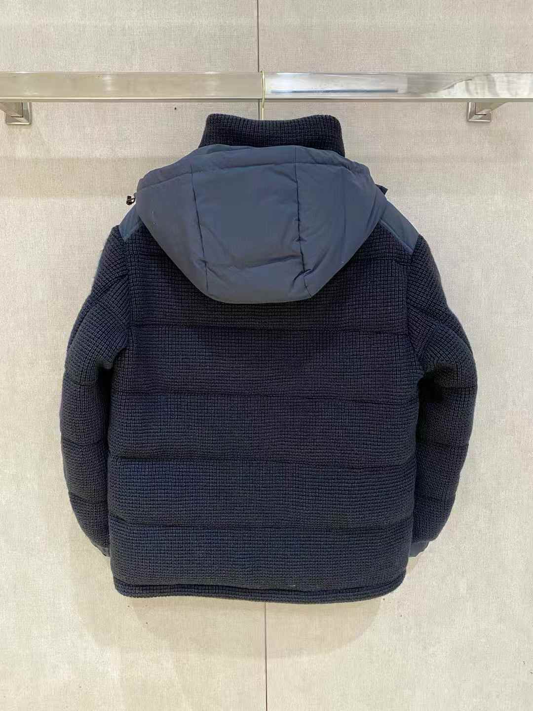 Moncler Lagdei short Down Jacket navy blue