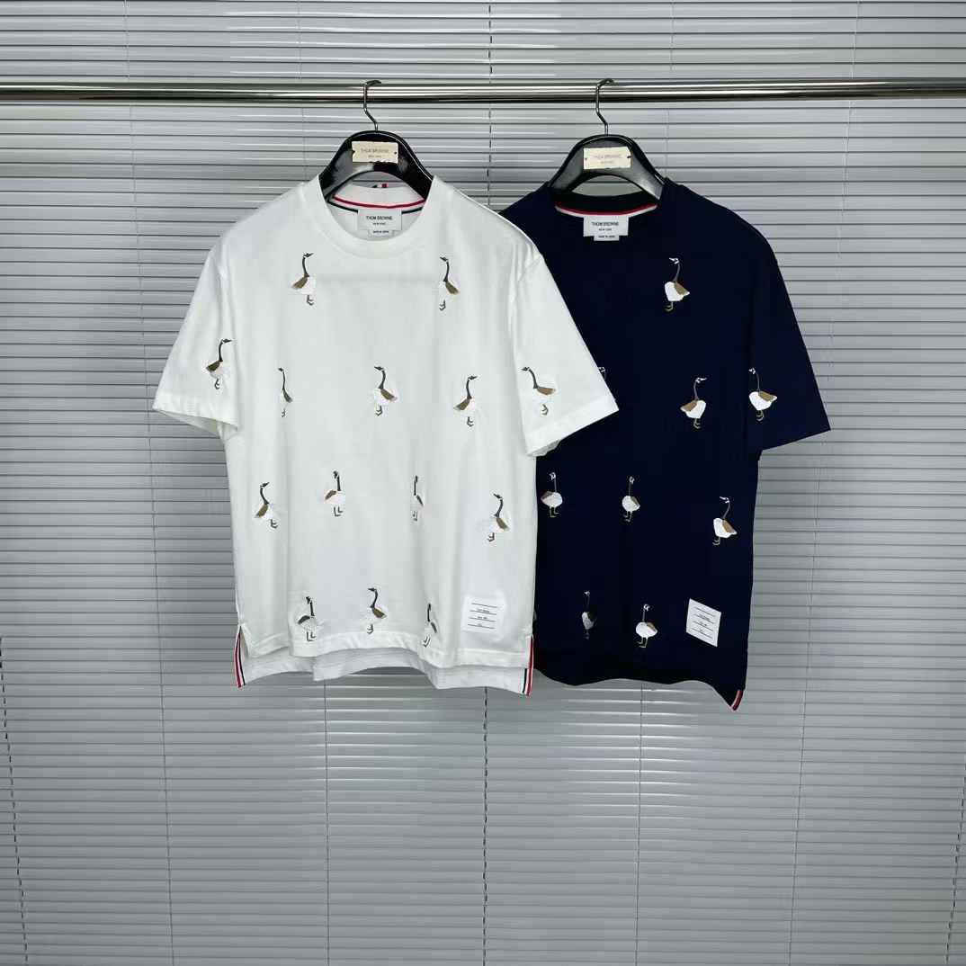 Thom Browne Geese Print Jersey T-shirt