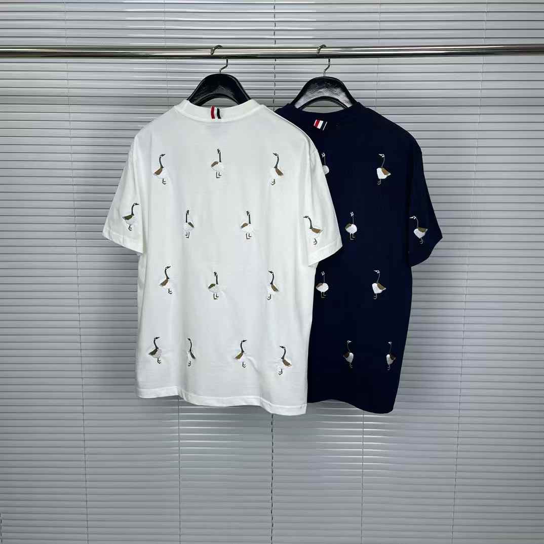 Thom Browne Geese Print Jersey T-shirt