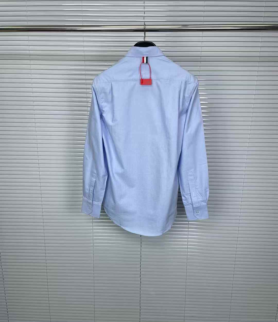 Thom Browne cotton shirt with an embroidered scenic goose design
