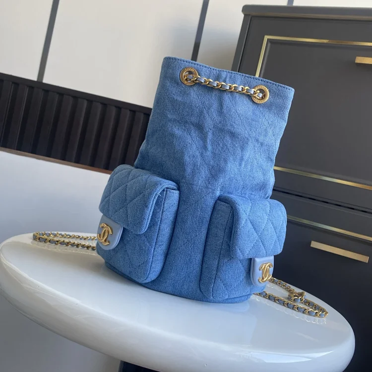 Chanel denim backpack
