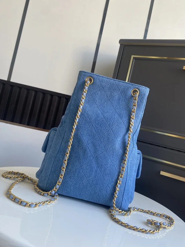 Chanel denim backpack