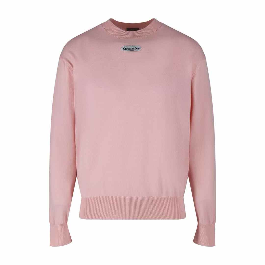 Christian Dior pink crew-neck sweatshirt