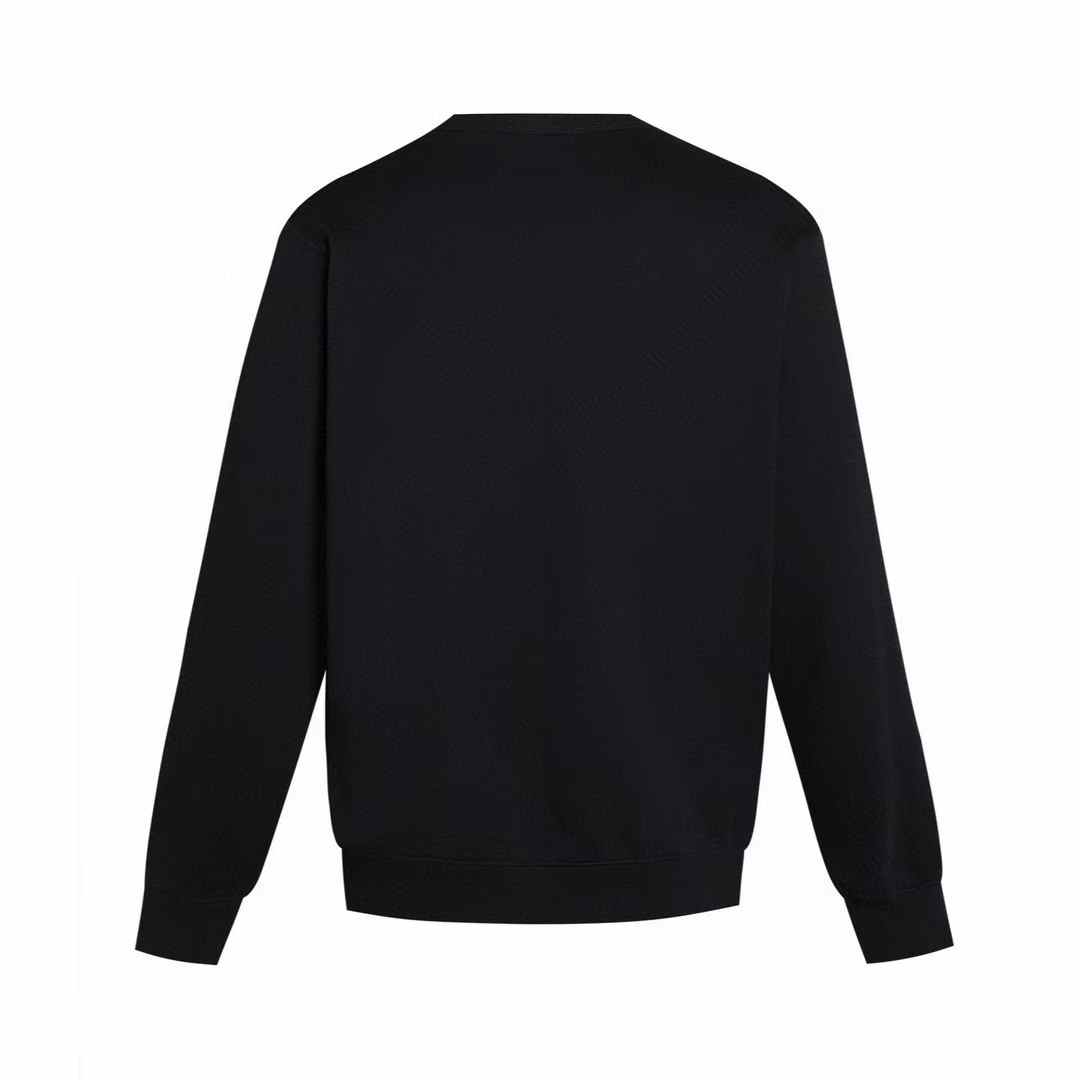 Dior Montaigne Sweatshirt Black Cotton Fleece