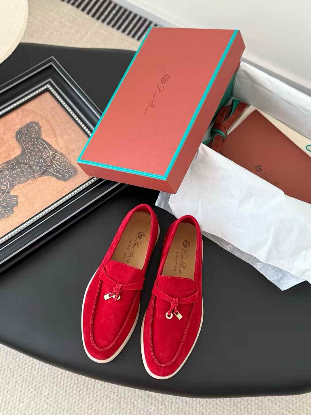 Loro Piana Summer Walk suede loafers