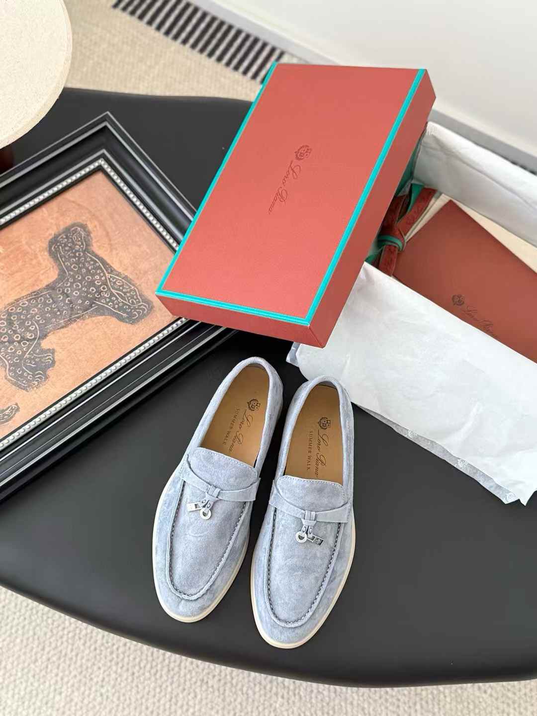 Loro Piana Summer Walk suede loafers