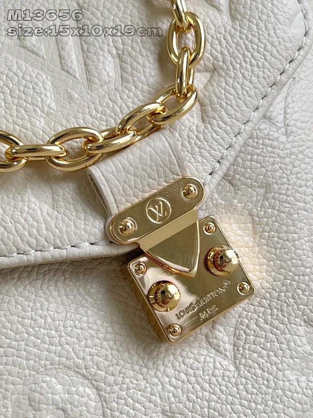 LV Original M13656 White Nano Noe backpack