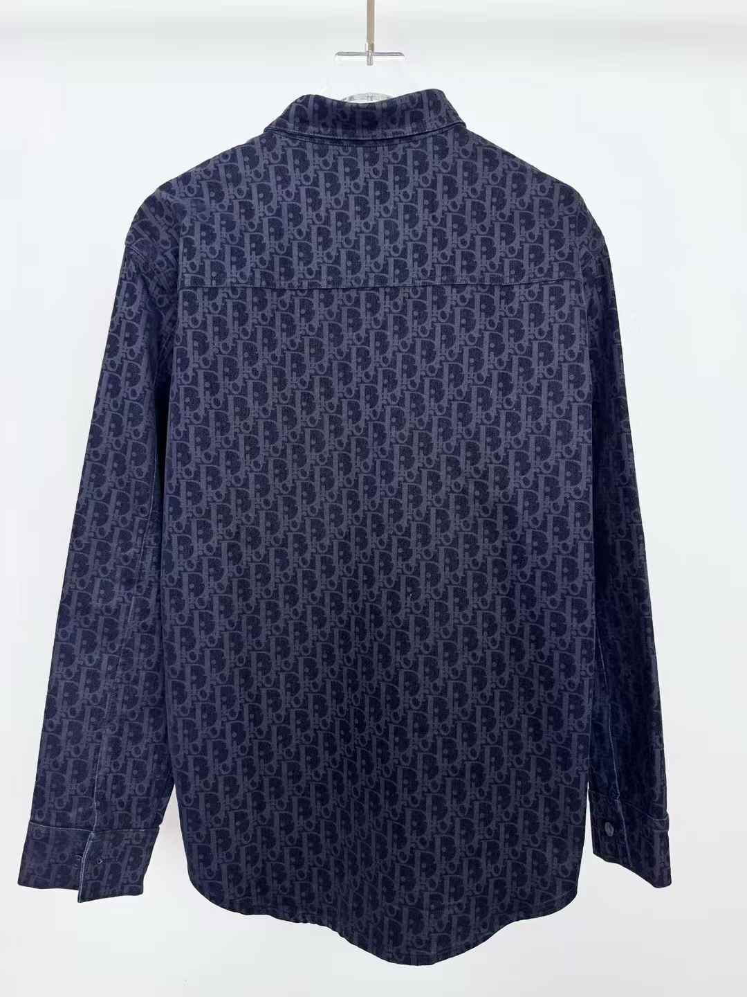 Dior and KAWS overshirt in black cotton twill with a vintage