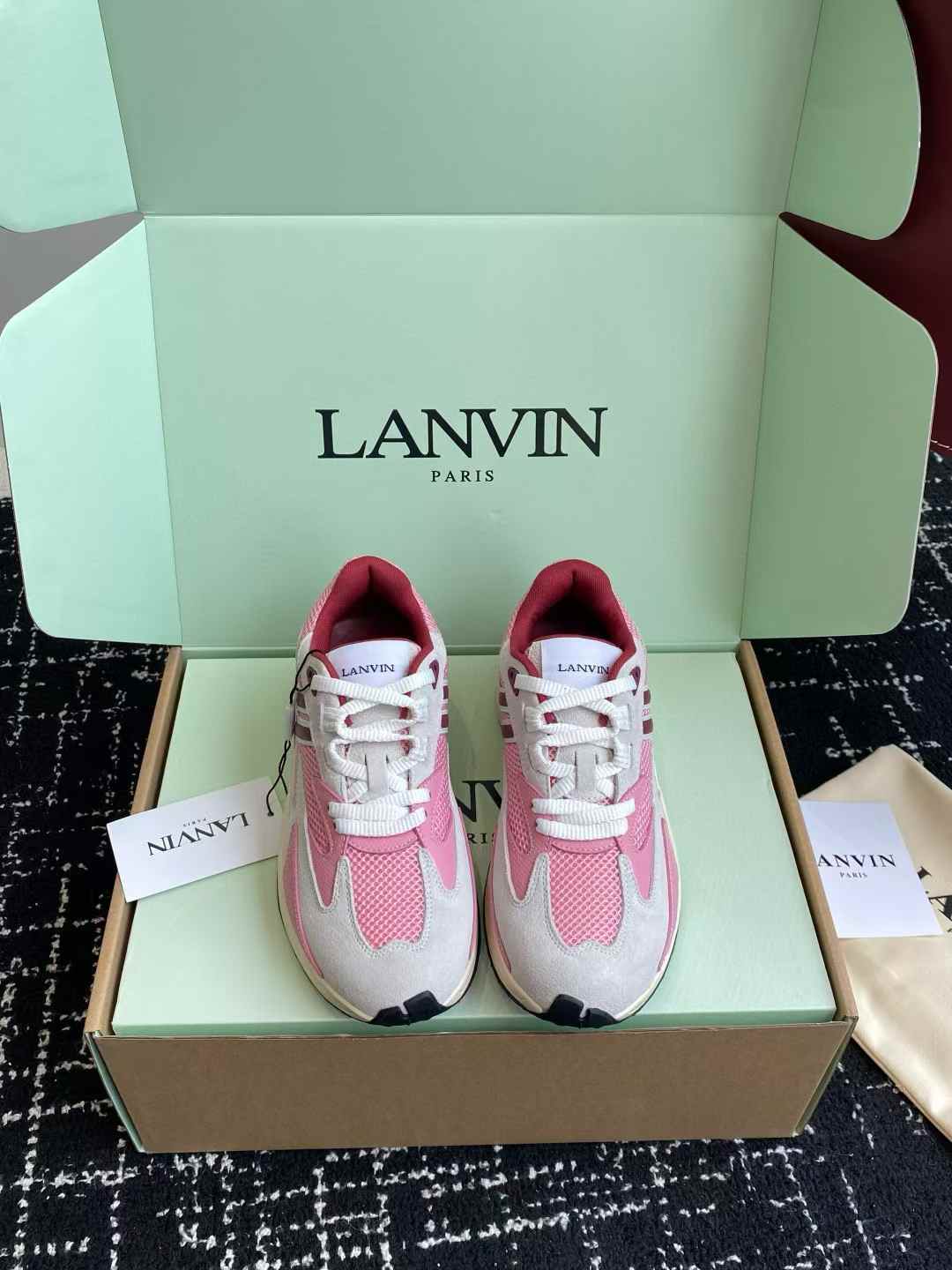 Lanvin JLA Mesh-Panel Sneaker