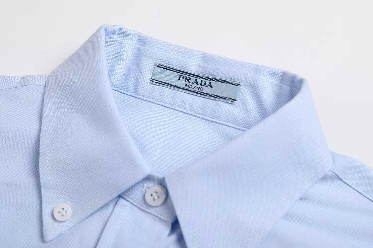 Prada light blue Oxford cotton shirt