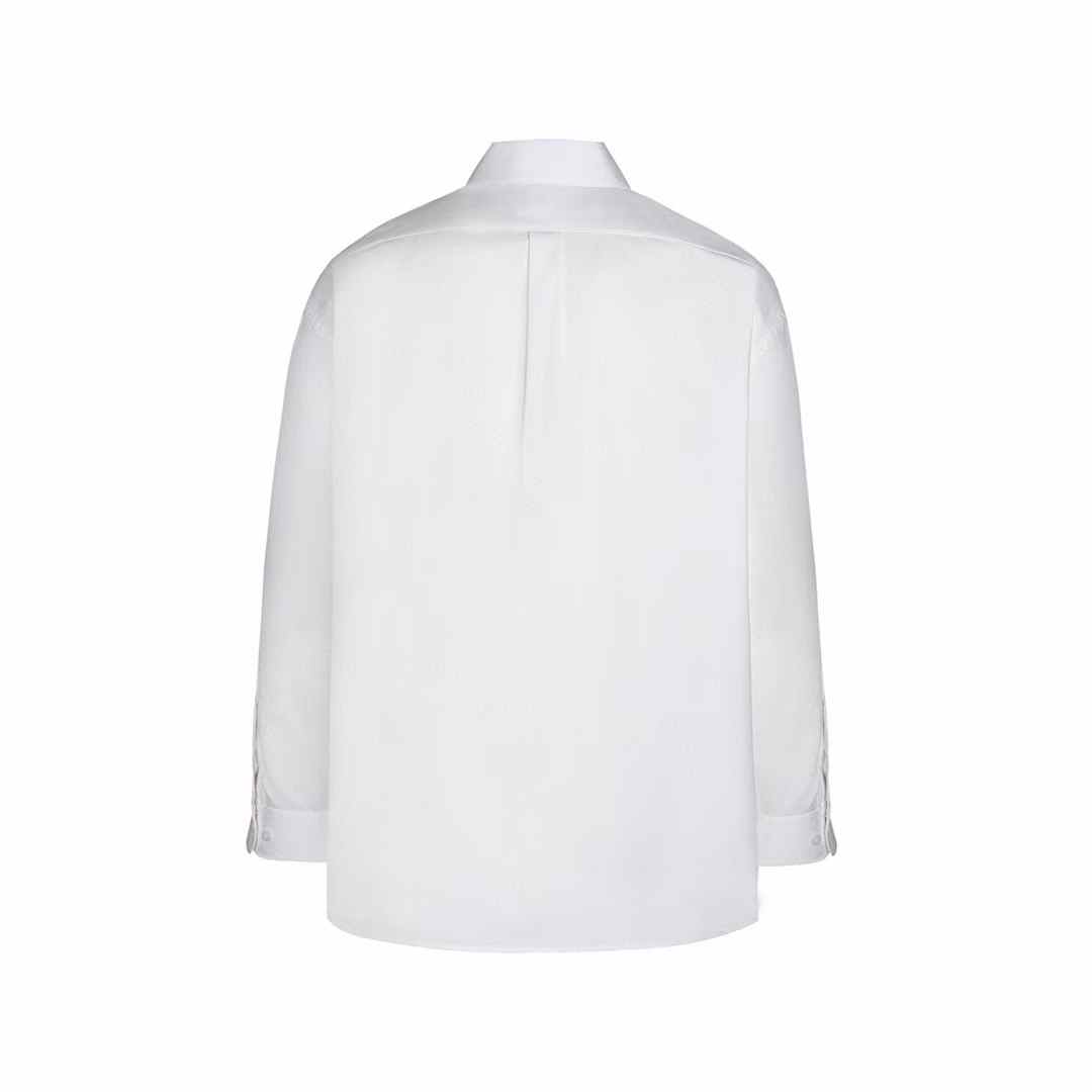 Prada Oxford cotton shirt in white