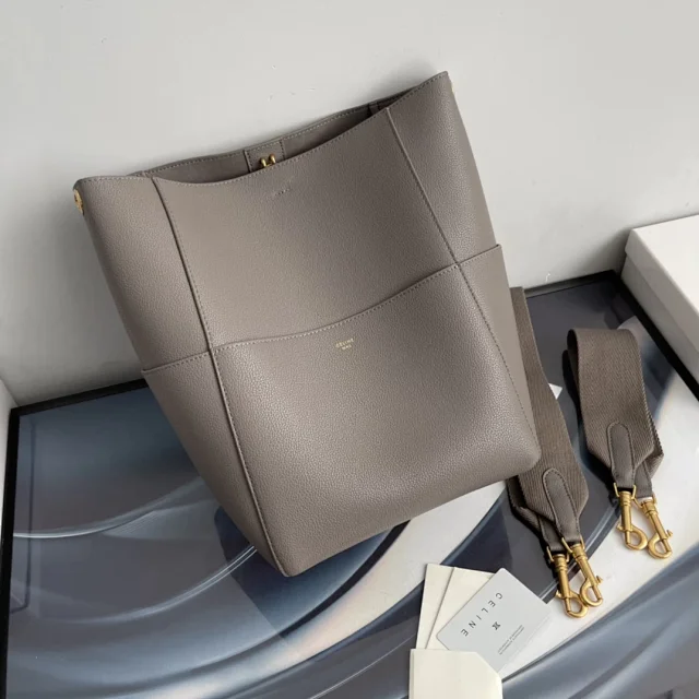 Celine SEAU SANGLE shoulder bag Lava Gray