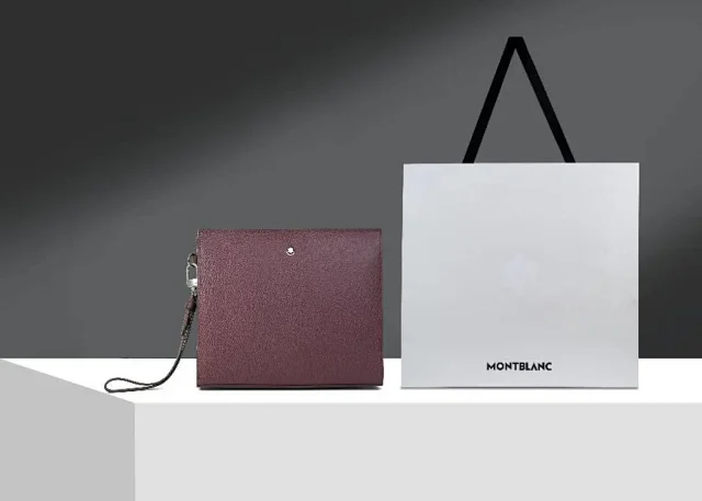 Montblanc Sartorial Clutch in Dolbo Red Model: MB199366